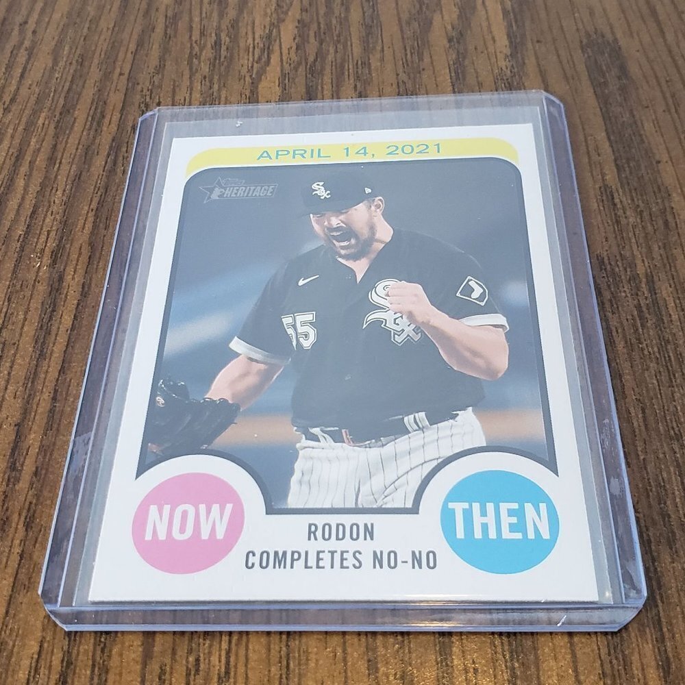 2022 TOPPS Heritage High Number Now and Then #NAT-9 Carlos Rodon - Picture 2 of 4